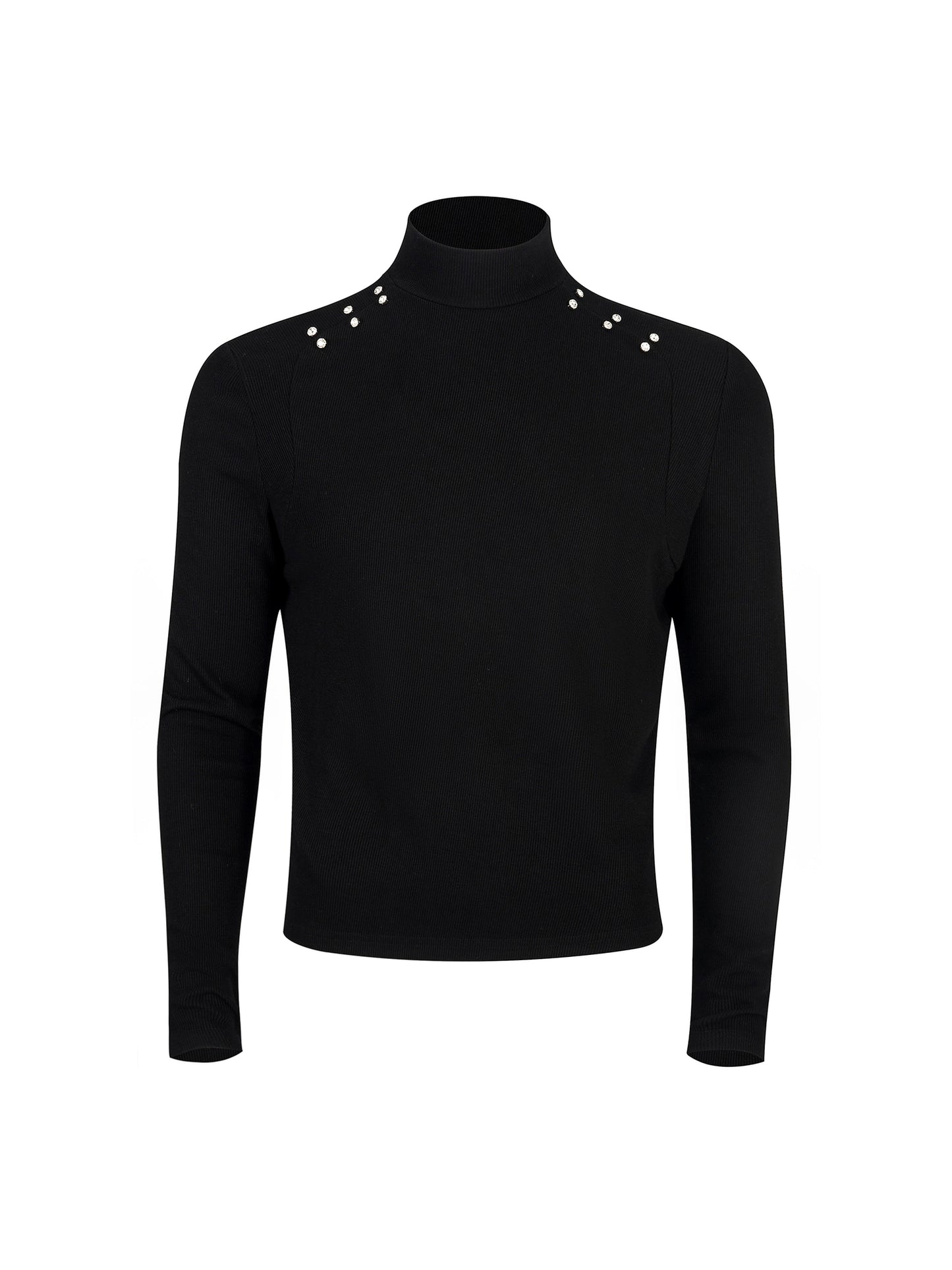 Half High-Neck Long Sleeve T-Shirt WN21787