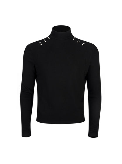 Half High-Neck Long Sleeve T-Shirt WN21787