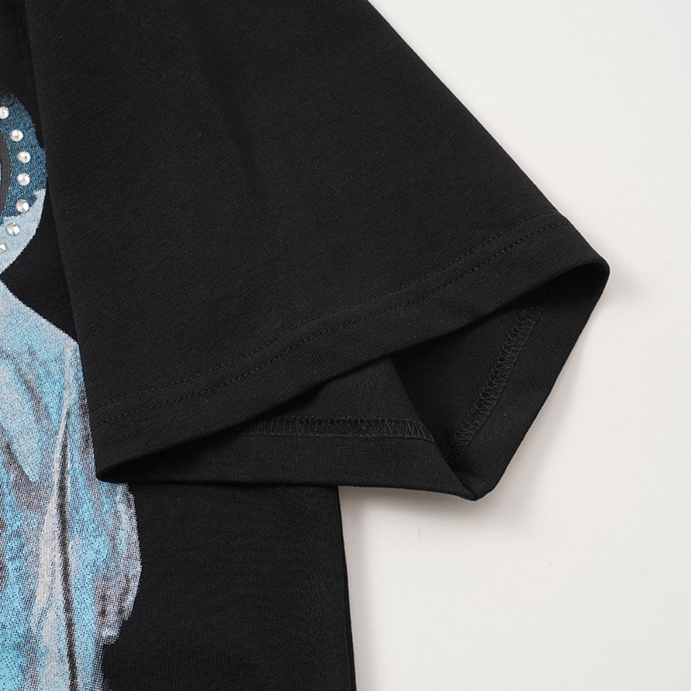 Art Graphic Print Short Sleeve T-Shirt WN28086