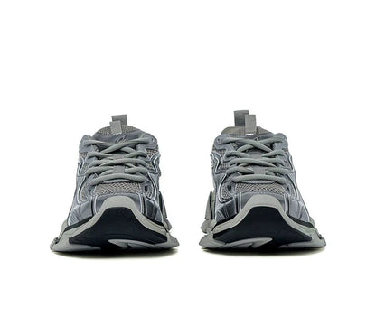 Silver Gray Thick Sole Running Shoes WN8143