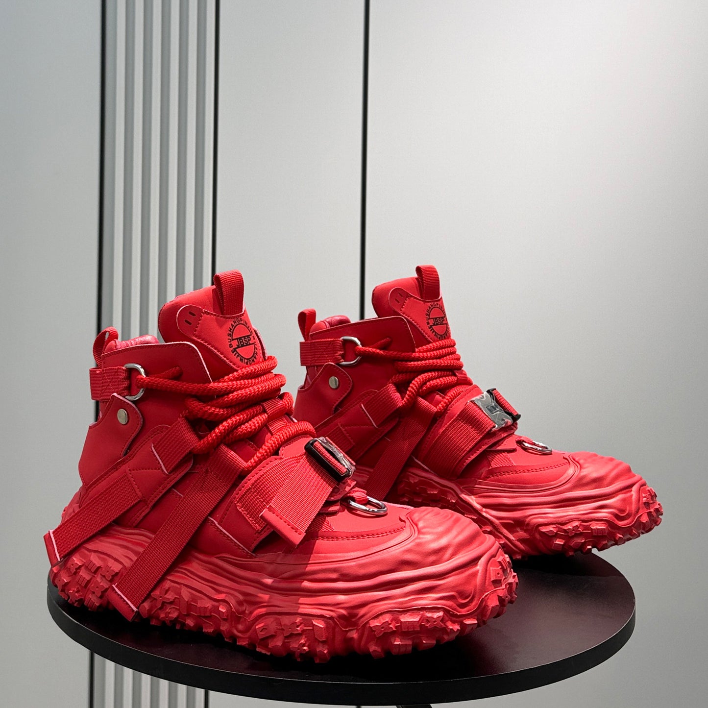 Strap Buckle Platform Chunky Sole Sneakers WN24644