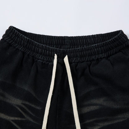 Washed Wide Leg Cargo Denim Jeans WN13067