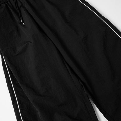 Drawstring Side Stripe Wide Leg Sporty Pants WN27792