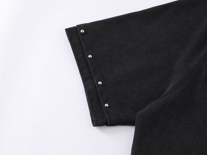 Studs Raglan Short Sleeve T-Shirt WN25505