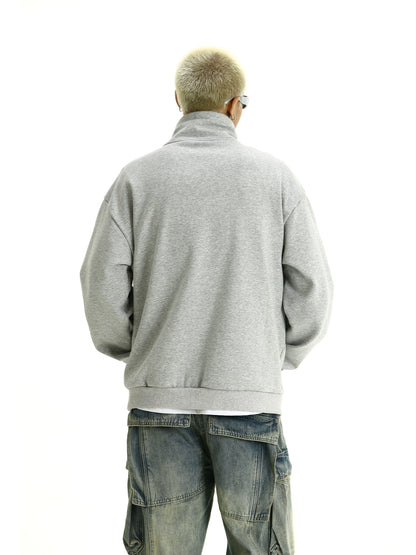 Half Zipper Stand Neck Sweatshirt WN9022