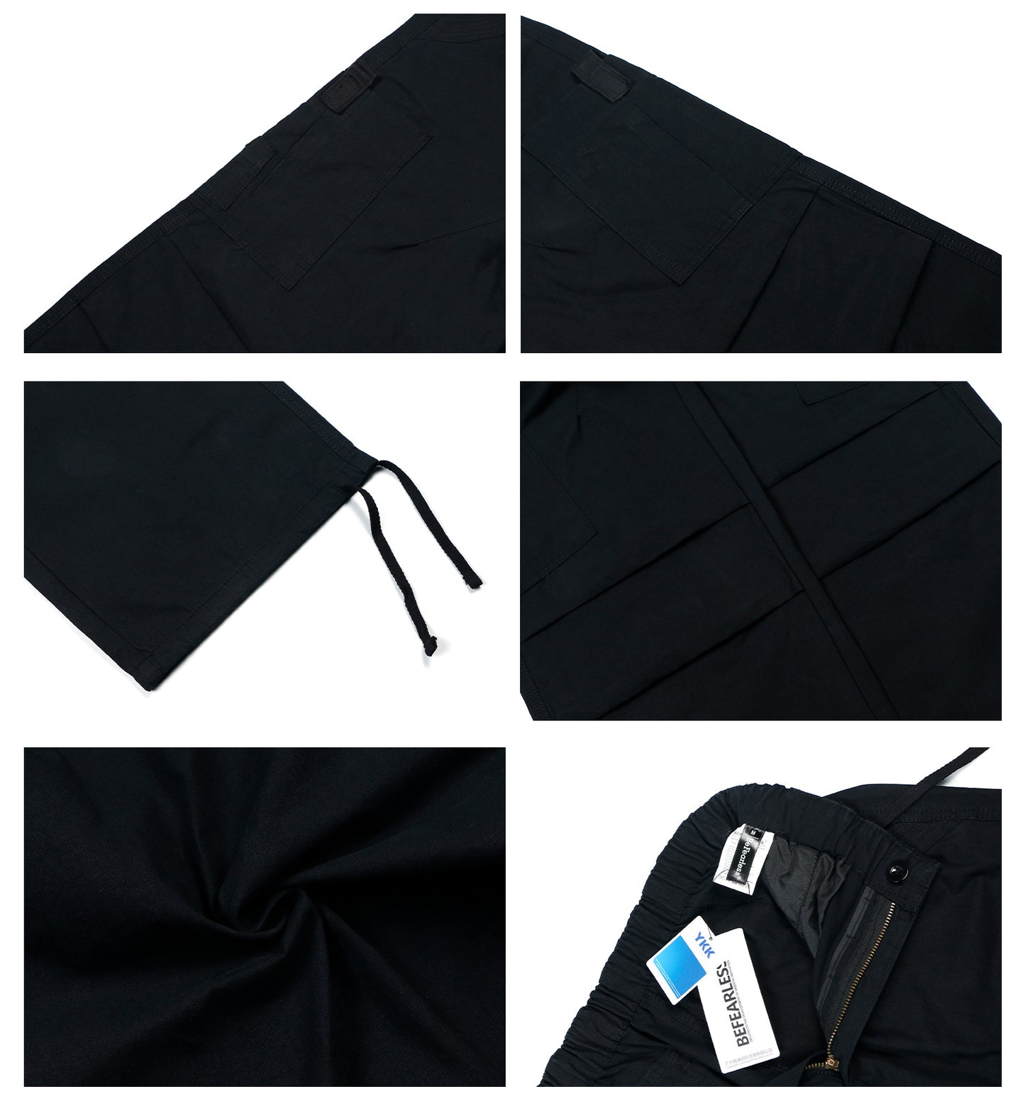 Multi Pocket Panel Drawstring Cargo Pants WN26292