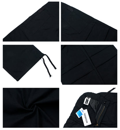 Multi Pocket Panel Drawstring Cargo Pants WN26292