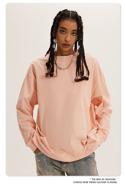 Oversize Washed Long Sleeve T-Shirt WN6052