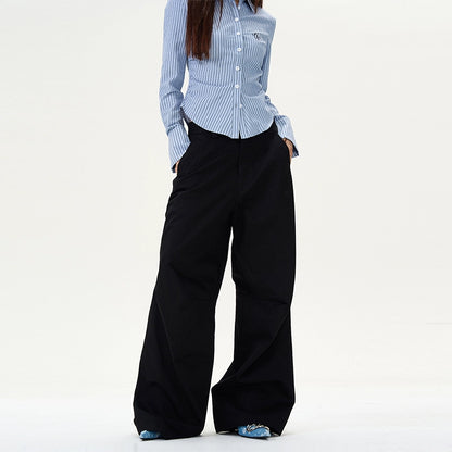 Wide-Leg Straight Pants WN9495