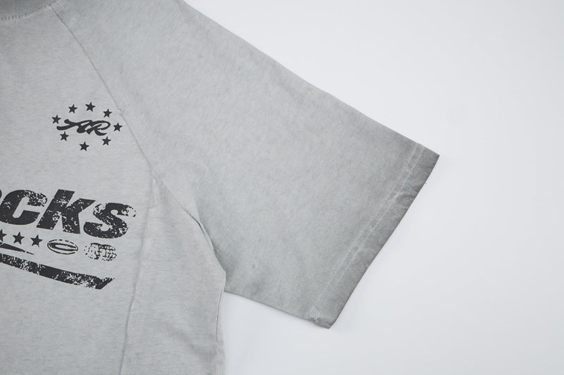 Washed Logo Print Short Sleeve T-Shirt WN25811