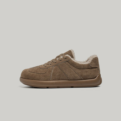 Fleece Lining Lace-Up Sneakers WN23523