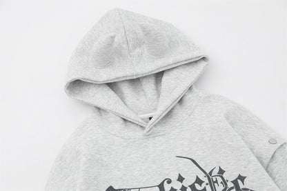 Detachable Sleeve Oversize Pullover Hoodie WN11113