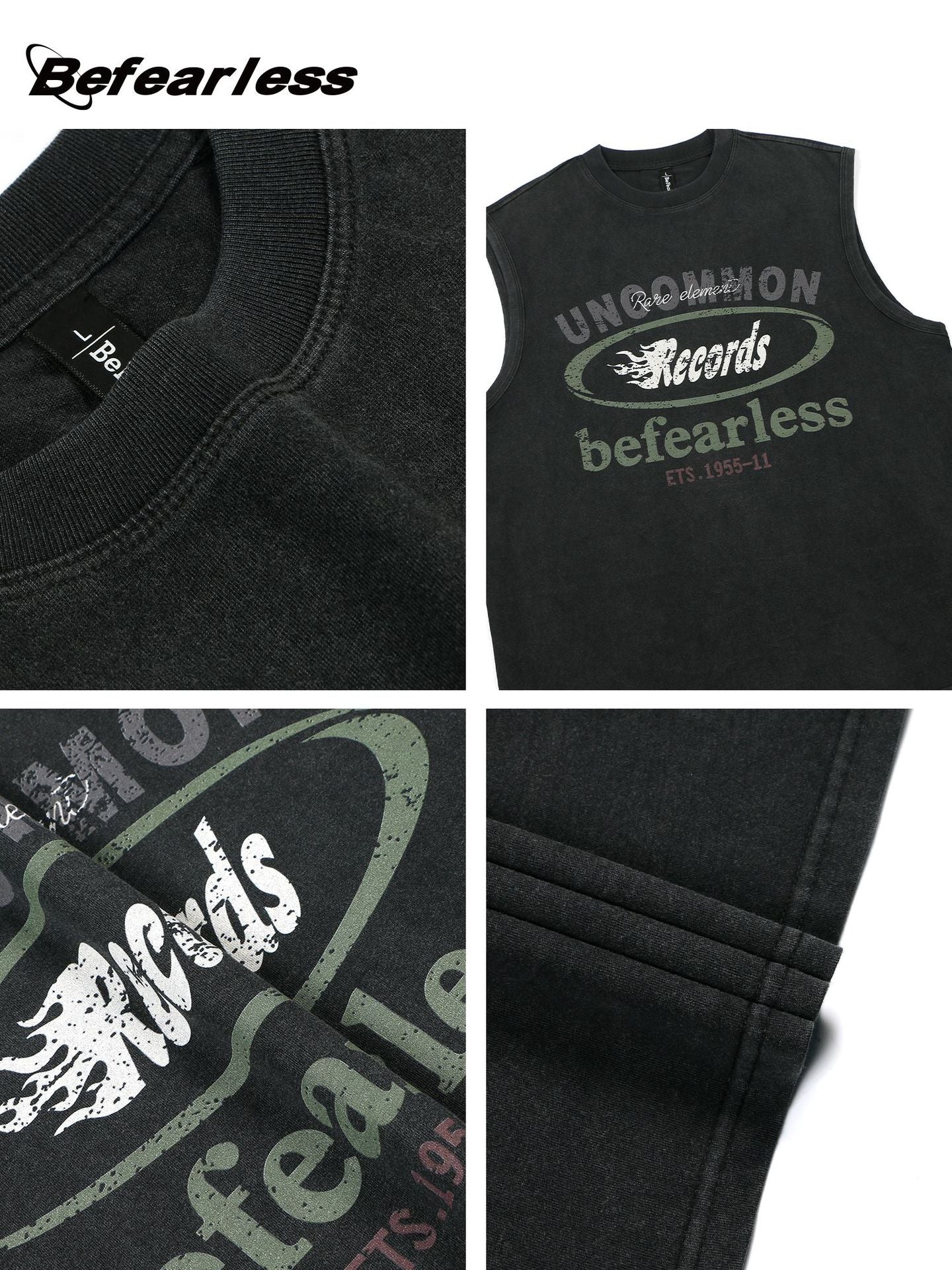 Letter Print Sleeveless T-Shirt WN26211