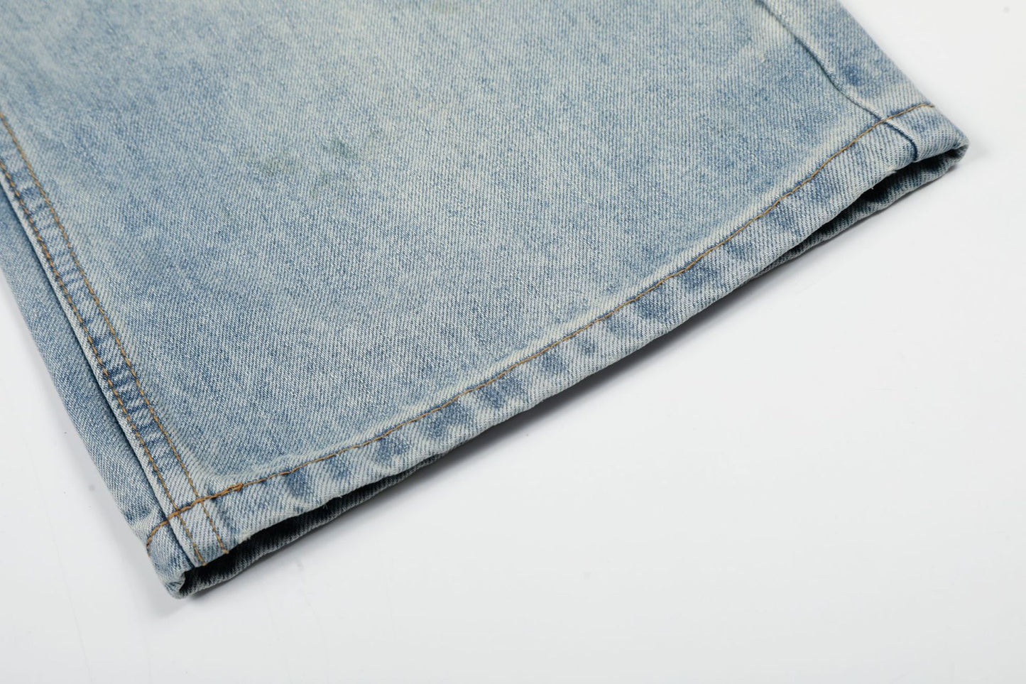 Washed Whisker Wide Leg Denim Jeans WN26092