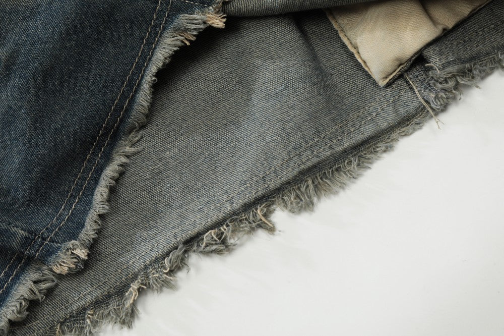 Washed Star Embroidery Denim Jacket WN28078