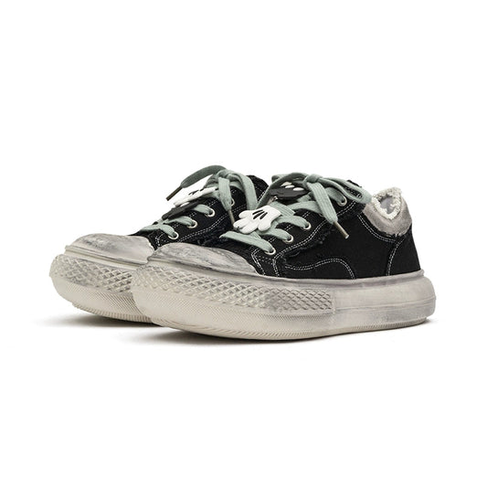 Canvas Damage Platform Derby Sneakers WN20775