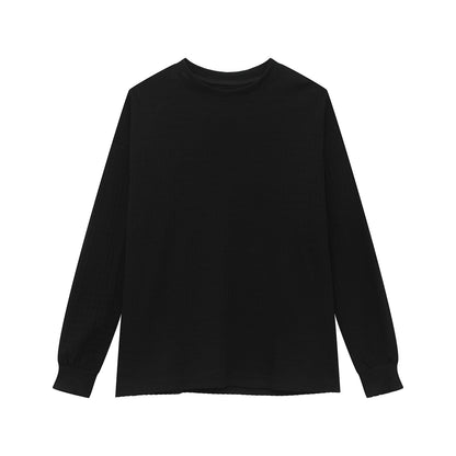 Rib Texture Long Sleeve T-Shirt WN24921