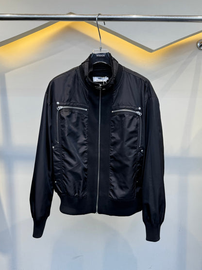 Stand Neck Lightweight Oversize Short Jacket WN27954