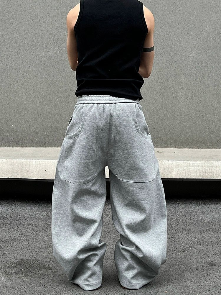 Drawstring Design Sporty Sweatpants WN19419