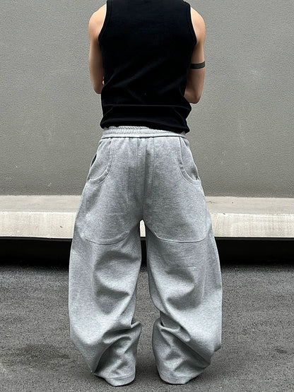 Drawstring Design Sporty Sweatpants WN19419