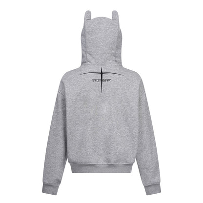 Cross EMBROIDERY ZIPPER HOODIE WN11502