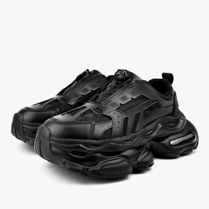 Rotary Button Mesh 7CM Thick Sole Air Cushion Sporty Sneakers WN21243