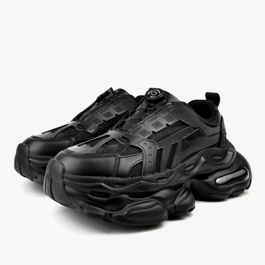 Rotary Button Mesh 7CM Thick Sole Air Cushion Sporty Sneakers WN21243