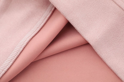 Letter Embroidery Suede Print Sweatshirt WN12697