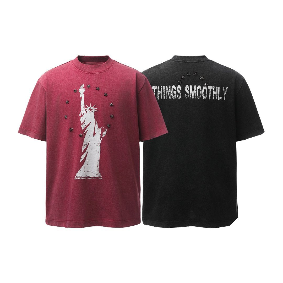 Heavyweight Metal Detail Short Sleeve T-Shirt WN26024