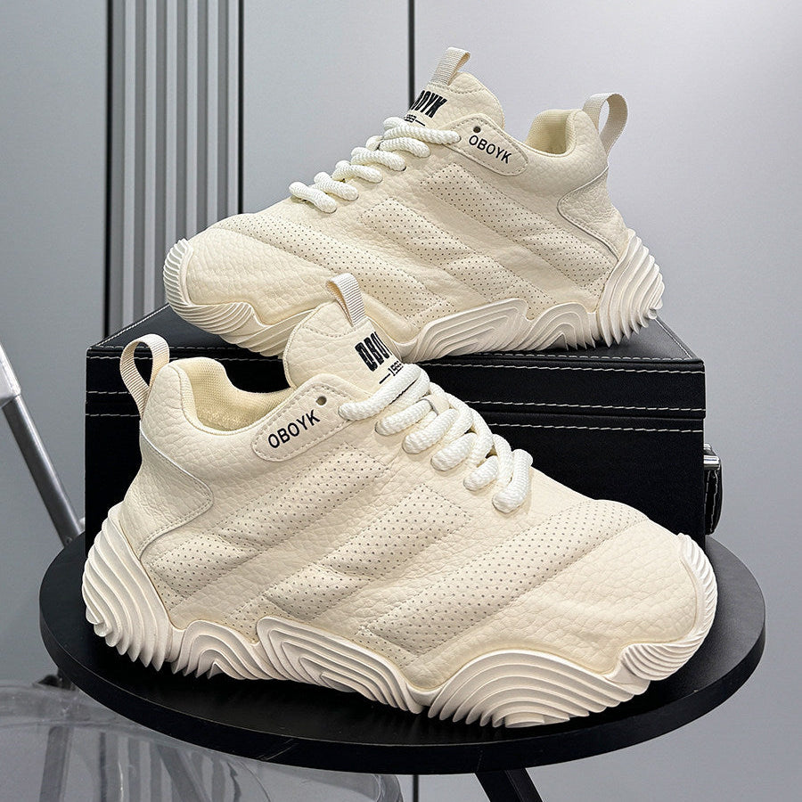 Platform Knit Chunky Lace-Up Sneakers WN24830