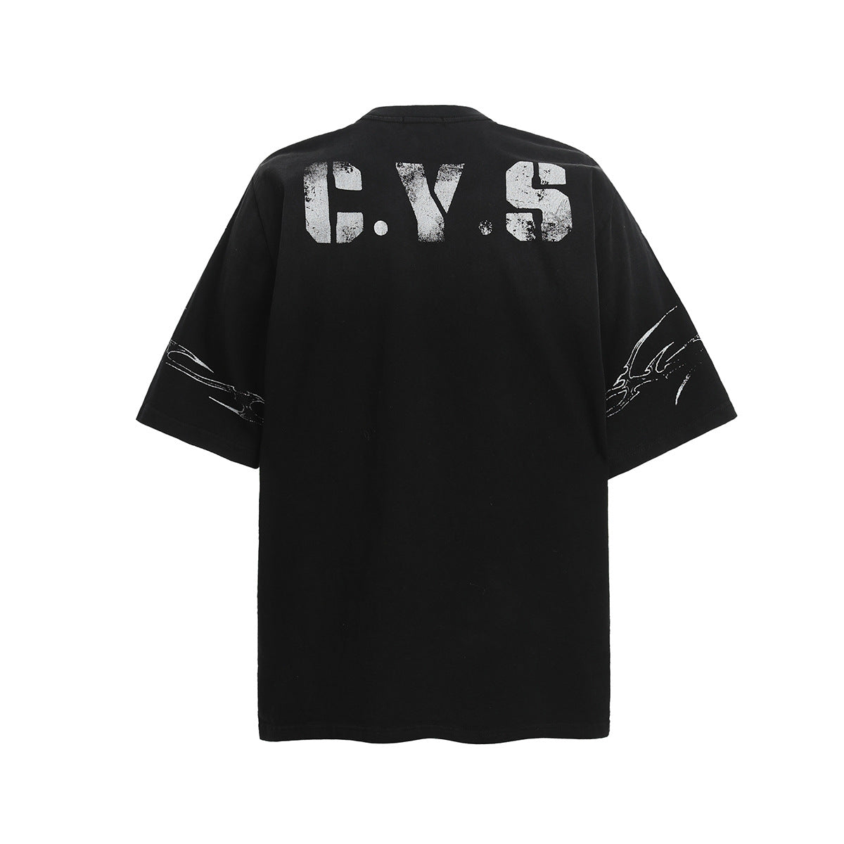 Washed Number Print Short Sleeve T-Shirt WN25385
