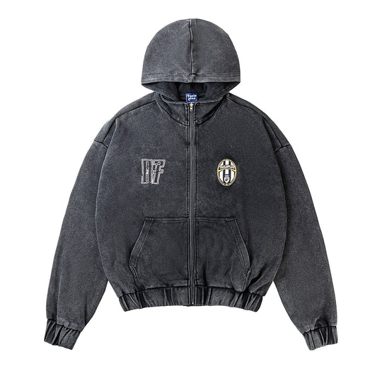 Washed Zipper Hoodie WN11287