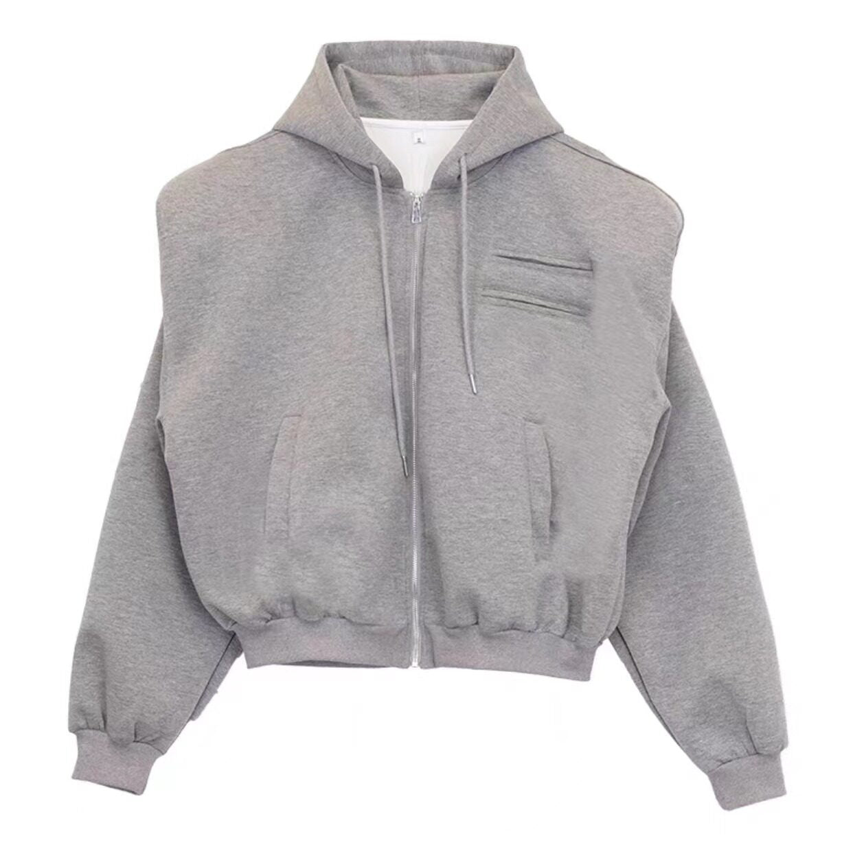 Zipper Hoodie & Wide Leg Sweatpants Setup WN25363