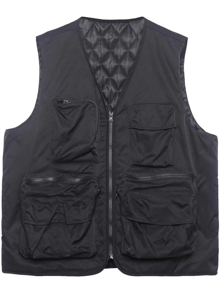 Functional Multi-Pocket Fleece Lining Vest WN22457