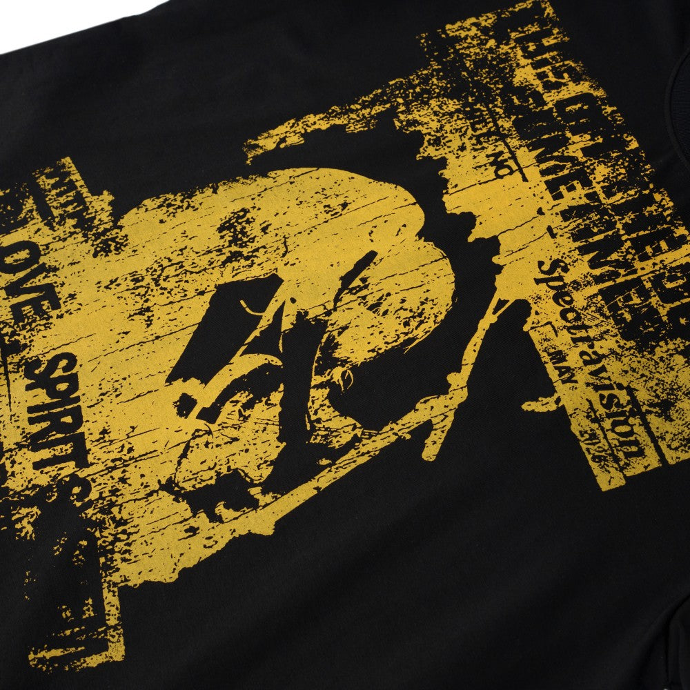 Rock Graphic Print Drop-Shoulder Oversize Short Sleeve T-Shirt WN27931
