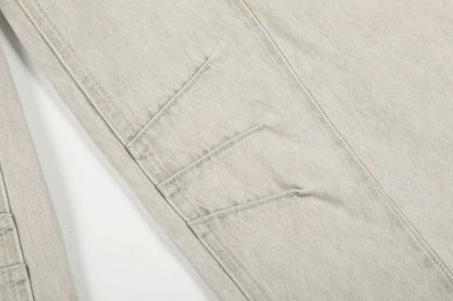 Panel Curved Wide Leg Cargo Pants WN25900