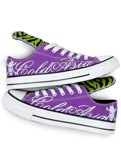 Low-Top Lace-Up Graphic Print Sneakers WN27168