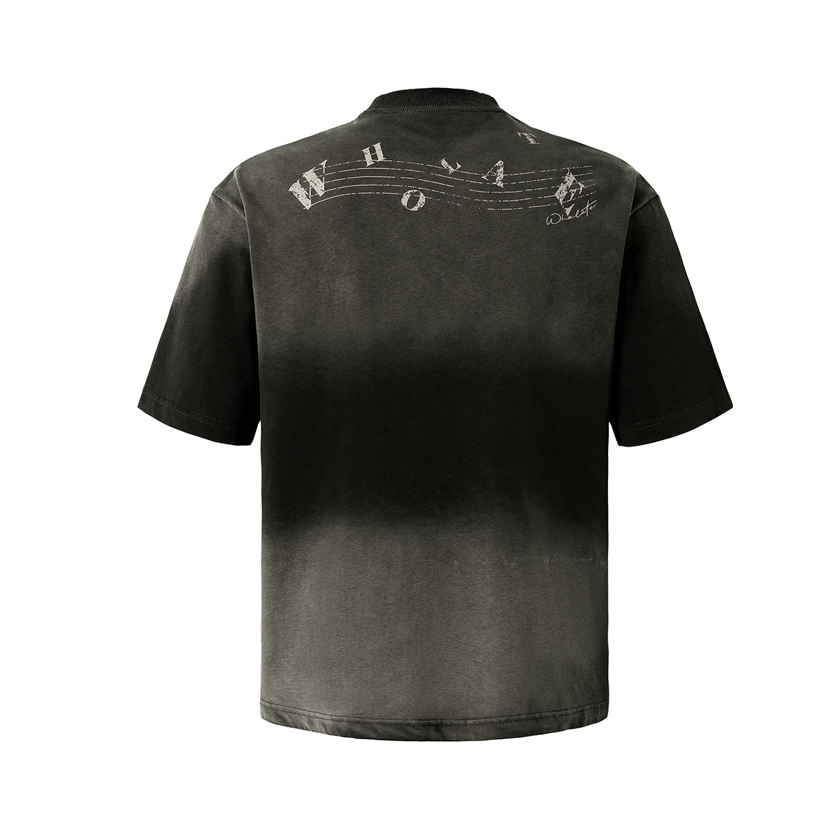 Instrument Print Washed Short Sleeve T-Shirt WN25477