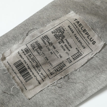 Gradient Washed Stain Dye Zipper Hoodie WN25616