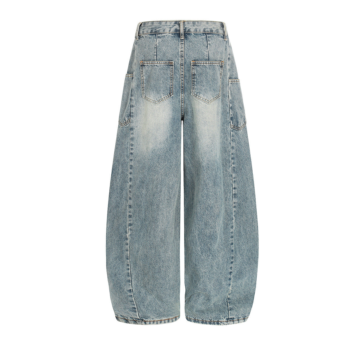 Washed Wide Leg Denim Jeans WN25431