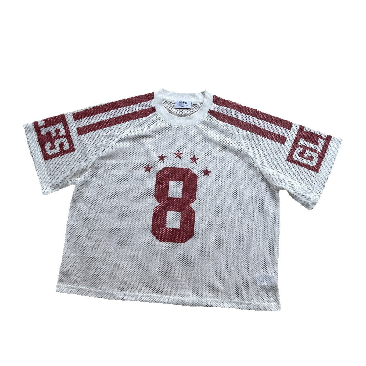 Mesh Number Star Short Sleeve T-Shirt WN26531