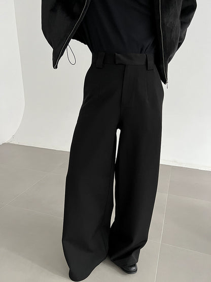Thick Plain Straight Flare Trousers WN21593