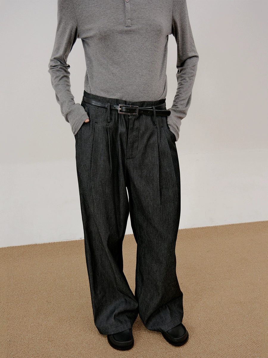 Wide Leg Denim Jeans WN21618