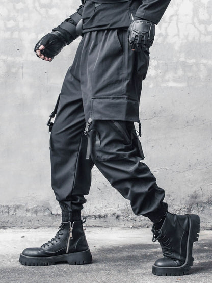 Multi Pocket Drawstring Cargo Pants WN22318