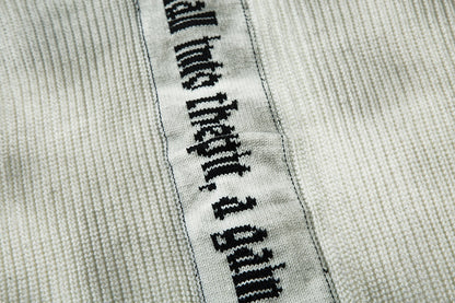 Spray-Paint Tie-Dye Cross Stand Neck Zipper Knit Cardigan WN11238