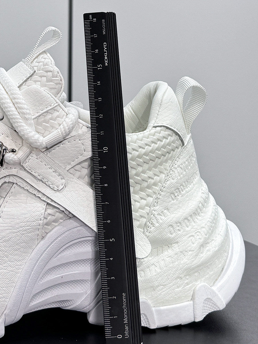 Embroidery Panel Chunky Sole Sneakers WN24574