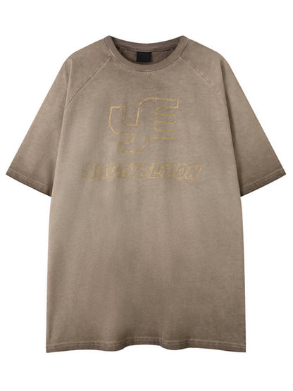 Wash Round Neck Oversize Short Sleeve T-Shirt WN5140