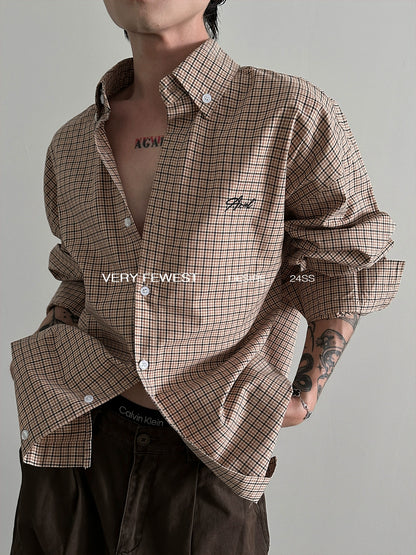 Checkered Long Sleeve Shirt WN8911