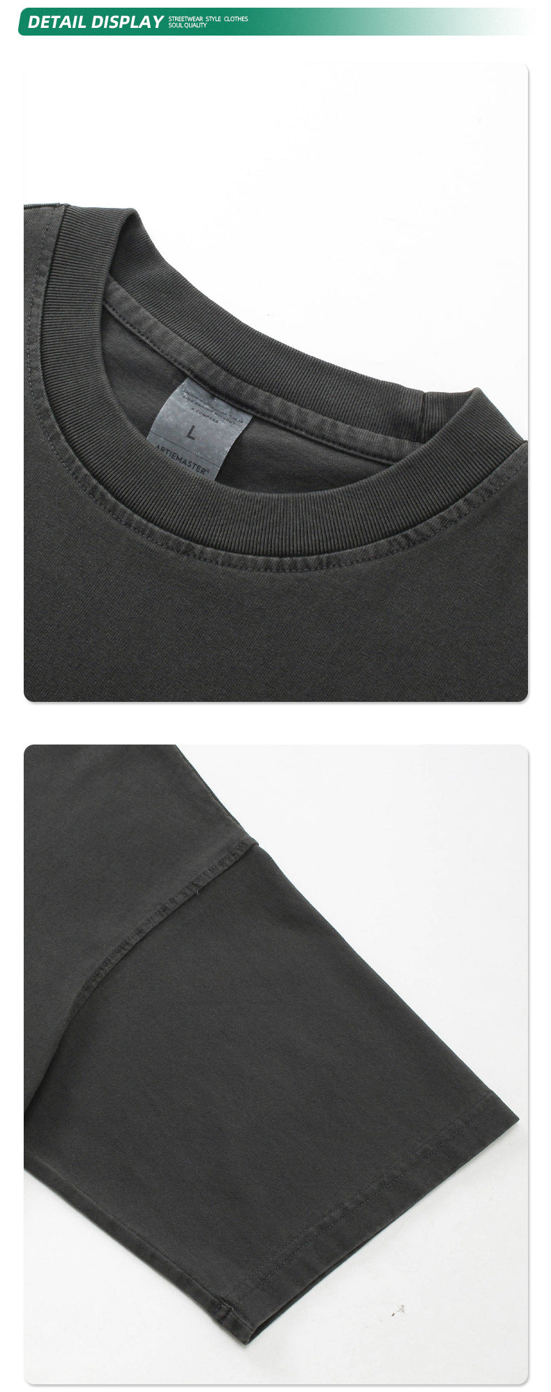 Oversize Washed Short-sleeve-T-shirt & Washed Short Sweatpants Setup WN6633-K