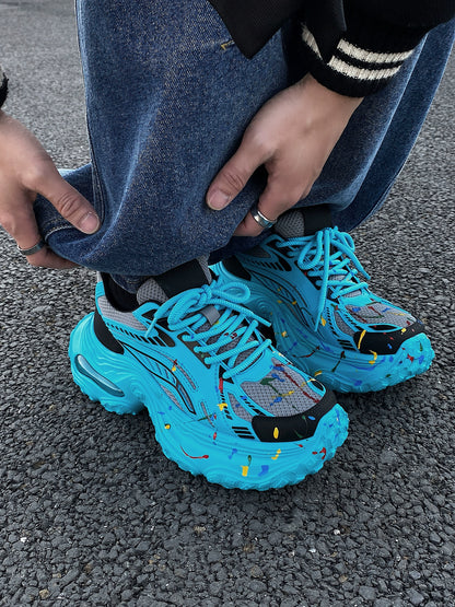 Air Cushion Lightweight Mesh Thick Sole Sporty Sneakers WN21253